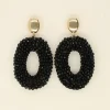 My Jewellery Maxi Boucles D’oreilles à Pierres Noires New