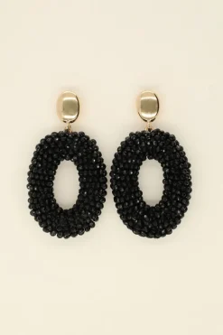 My Jewellery Maxi Boucles D’oreilles à Pierres Noires New