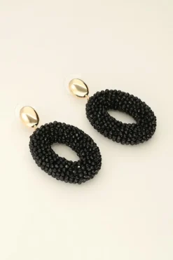 My Jewellery Maxi Boucles D’oreilles à Pierres Noires New