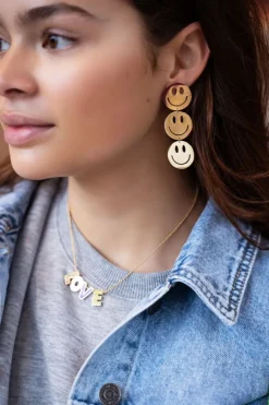 My Jewellery Maxi Boucles D'oreilles Candy Avec Smiley Best