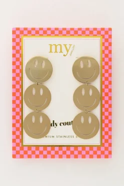 My Jewellery Maxi Boucles D'oreilles Candy Avec Smiley Best
