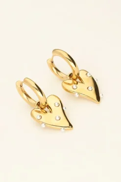 My Jewellery Maxi Boucles D’oreilles Coeur à Perles Outlet