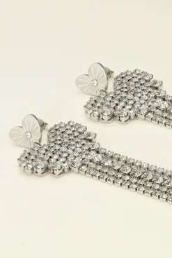 My Jewellery Maxi Boucles D'oreilles Cœur à Strass Universe New