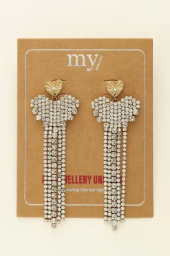 My Jewellery Maxi Boucles D'oreilles Cœur à Strass Universe New