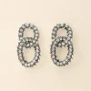 My Jewellery Maxi Boucles D'oreilles Maillons à Strass Clearance