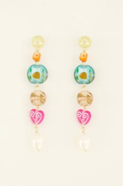 My Jewellery Maxi Boucles D'oreilles Perles Et Pierres Sale