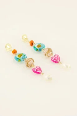 My Jewellery Maxi Boucles D'oreilles Perles Et Pierres Sale