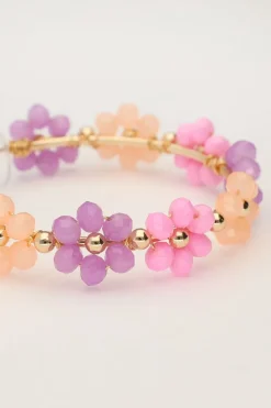 My Jewellery Maxi Créoles Avec Des Fleurs Multicolores Best