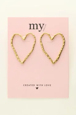 My Jewellery Maxi Puces D'oreilles Coeur Discount