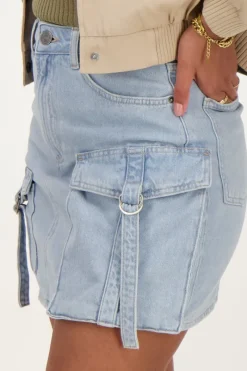 My Jewellery Mini Jupe Denim Bleu Cargo Discount
