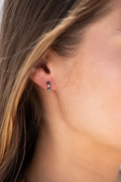 My Jewellery Mini-boucles D'oreilles Avec Pierres Multicolores Online