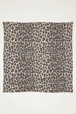 My Jewellery Mini-foulard Satiné Imprimé Léopard Discount