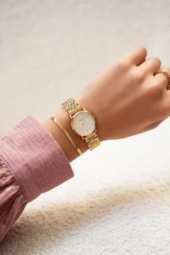 My Jewellery Montre à Petit Cadran Blanc Rond Discount