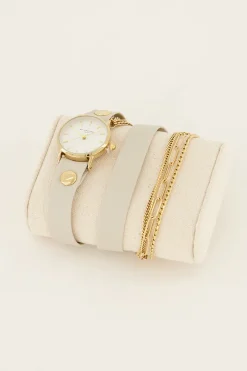 My Jewellery Montre Blanche à Double Bracelet Online