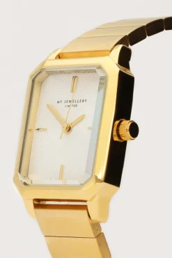 My Jewellery Montre Carrée à Larges Maillons Horizontaux New