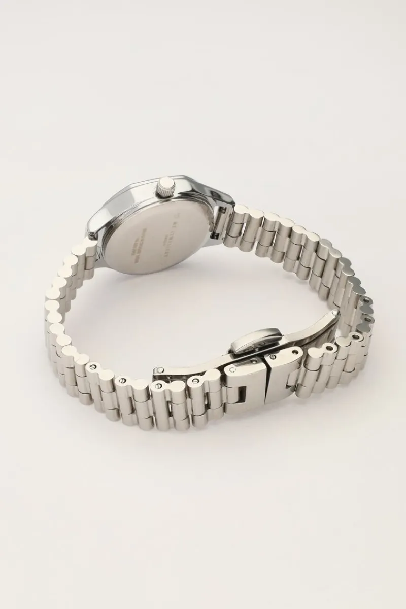 My Jewellery Montre Hexagonale Vintage Avec Bracelet à Maillons Hot