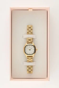 My Jewellery Montre Hexagonale Vintage Avec Bracelet à Maillons Hot
