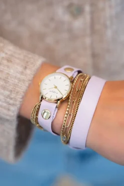 My Jewellery Montre Lilas à Double Bracelet Sale