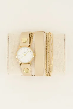 My Jewellery Montre Métallique à Double Bracelet Discount