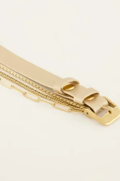 My Jewellery Montre Métallique à Double Bracelet Discount