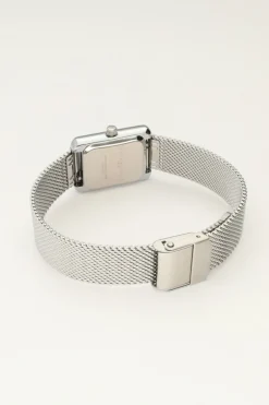 My Jewellery Montre Rectangulaire Avec Bracelet à Maillons Fins Sale