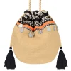 My Jewellery Multicolor Ibiza Bag - Beige/Black Fashion