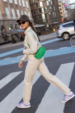 My Jewellery Pantalon Ample Beige En Similicuir Clearance