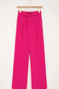 My Jewellery Pantalon Ample Avec Ceinture Fuchsia Online