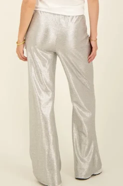 My Jewellery Pantalon Argenté à Jambes Larges Argenté/Gris Outlet
