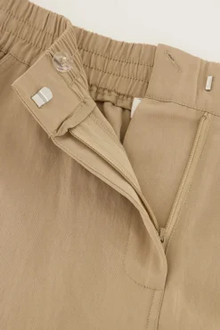 My Jewellery Pantalon Cargo Avec Taille élastique Beige Clearance