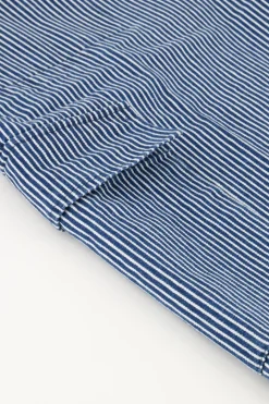 My Jewellery Pantalon Cargo Large à Rayures Bleues Clearance