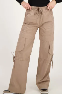 My Jewellery Pantalon Cargo à Taille élastique Marron Outlet