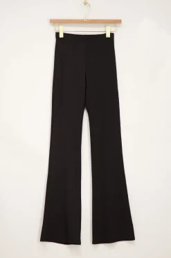 My Jewellery Pantalon Flare Noir Côtelé Sale