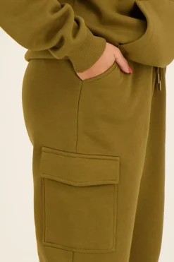 My Jewellery Pantalon Jogging Cargo Vert Sale