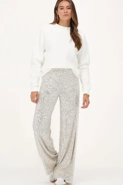 My Jewellery Pantalon Large Avec Paillettes Et Rubans New