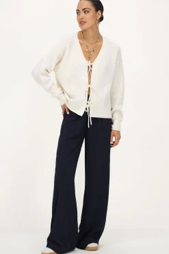 My Jewellery Pantalon Large Bleu Foncé New