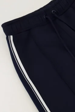 My Jewellery Pantalon Large Bleu Foncé Avec Ruban Adhésif Outlet