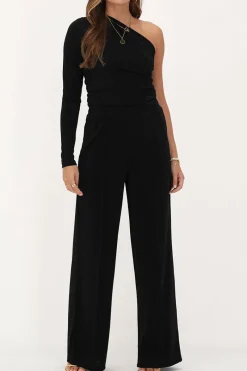 My Jewellery Pantalon Large En Lurex Noir Hot