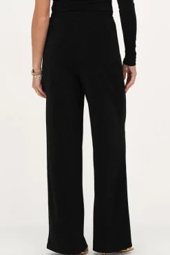 My Jewellery Pantalon Large En Lurex Noir Hot