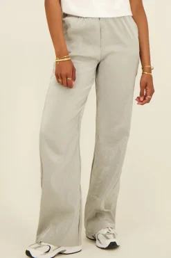 My Jewellery Pantalon Large Gris New
