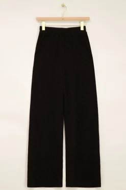 My Jewellery Pantalon Large Noir Avec Lurex Clearance