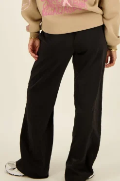 My Jewellery Pantalon Large Noir Métallique Discount