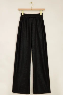 My Jewellery Pantalon Large Métallisé Noir Outlet