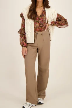 My Jewellery Pantalon Large Taupe Sale