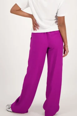 My Jewellery Pantalon Large Avec Ceinture élastique Violet Clearance