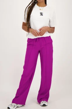 My Jewellery Pantalon Large Avec Ceinture élastique Violet Clearance