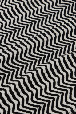 My Jewellery Pantalon Large Zigzag Noir Et Blanc Best