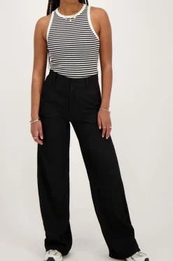My Jewellery Pantalon Côtelé Noir Sale