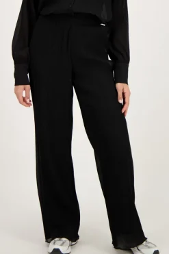 My Jewellery Pantalon Noir Plissé Ample Hot