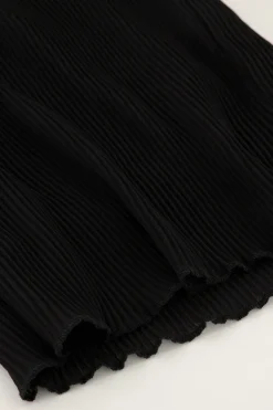 My Jewellery Pantalon Noir Plissé Ample Hot